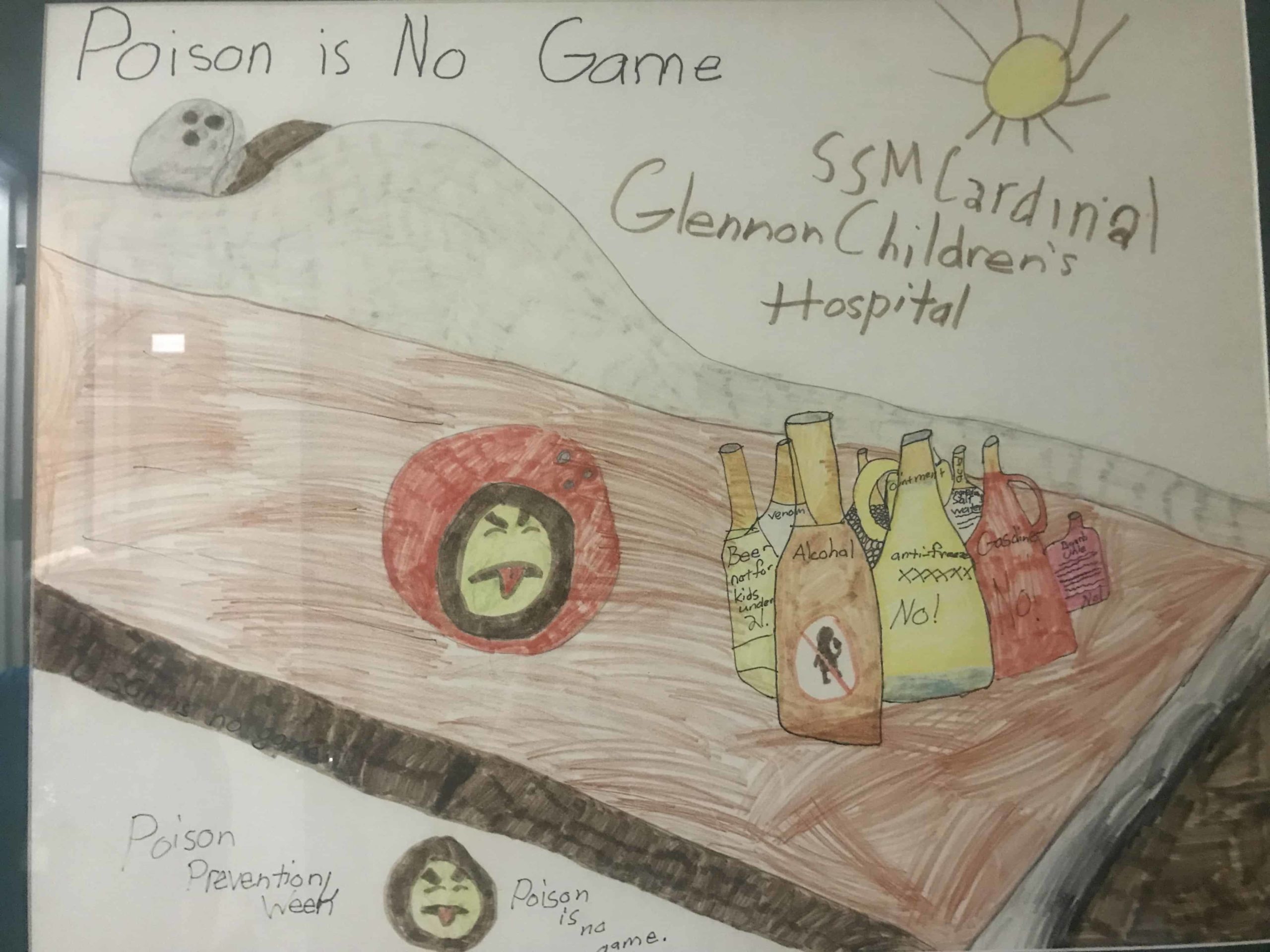 1998 grand prize winning poster with the message Poison is No Game