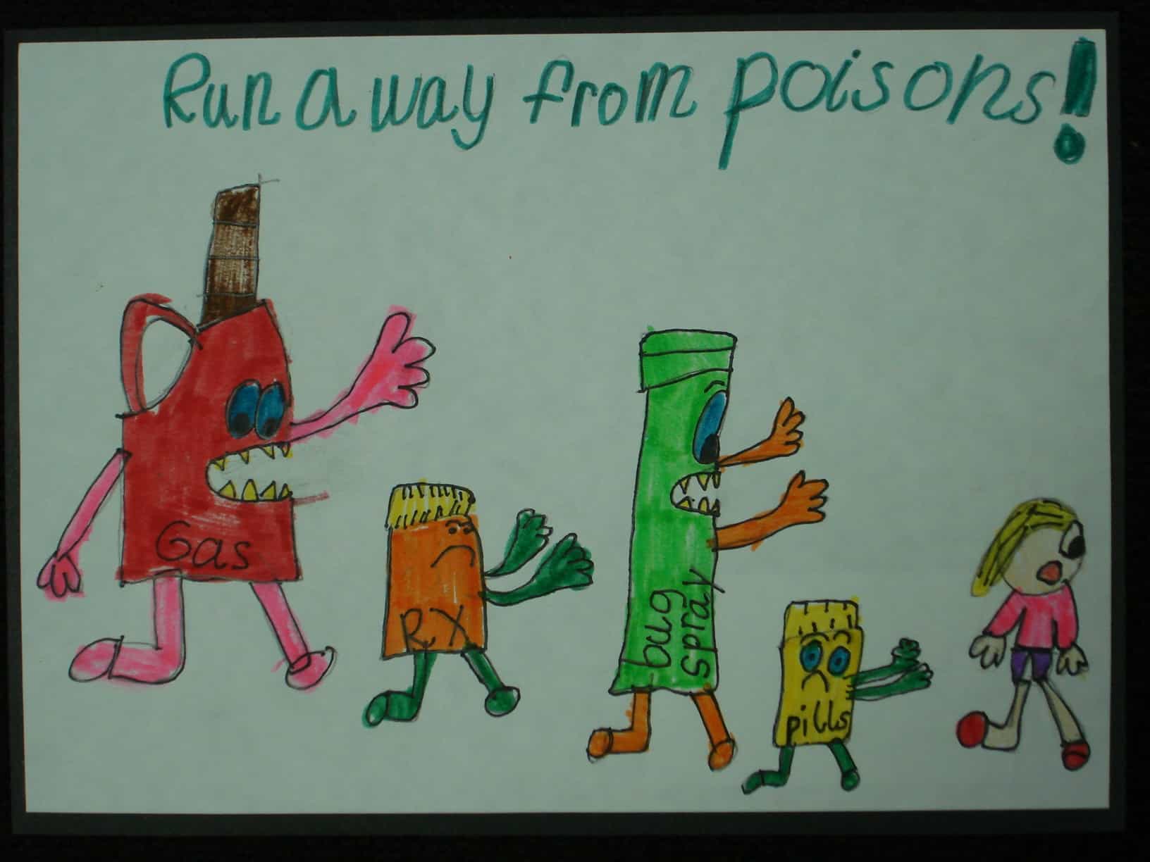2010 grand prize winning poster with the message Run Away From Poisons