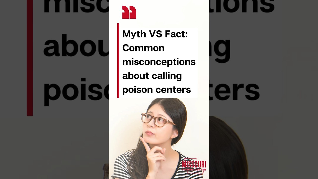 asian girl with glasses holding her head as she looks up thinking myth vs fact common misconceptions about calling poison centers